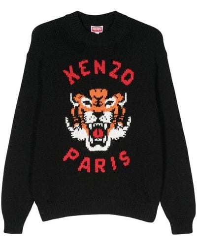 KENZO Round-neck knitwear - Negro