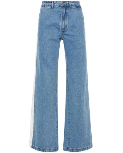 Wales Bonner Jeans > wide jeans - Bleu