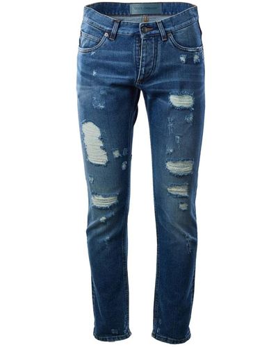 Dolce & Gabbana Jeans uomo rotti - Blu
