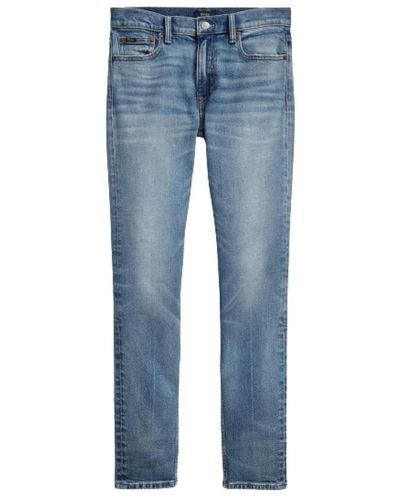 Polo Ralph Lauren Skinny jean tompkins in neeks wash - Blau