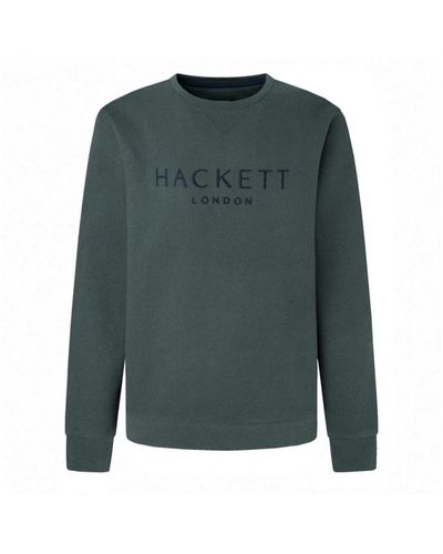Hackett Heritage sweatshirt mit gerippten details - Grün