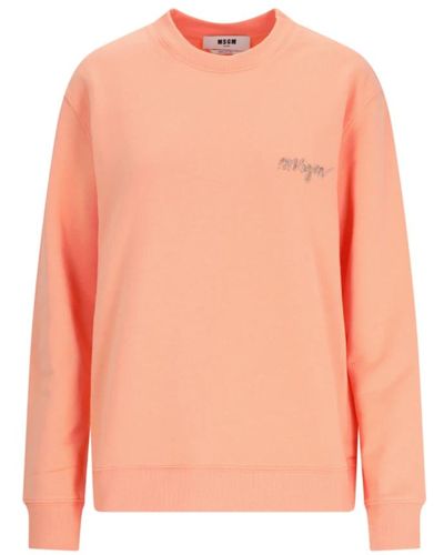 MSGM Sweatshirts & hoodies > sweatshirts - Orange