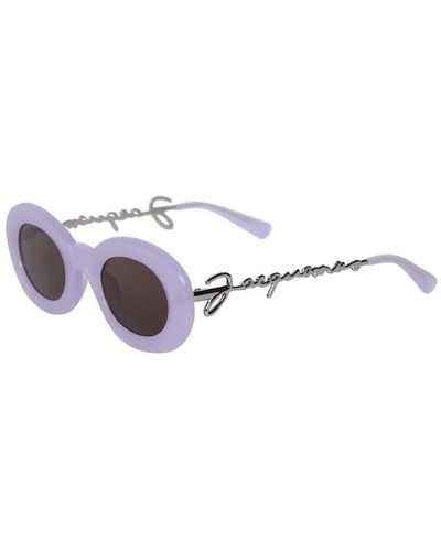 Jacquemus Hochwertige sonnenbrille: les lunettes pralularge - Mettallic