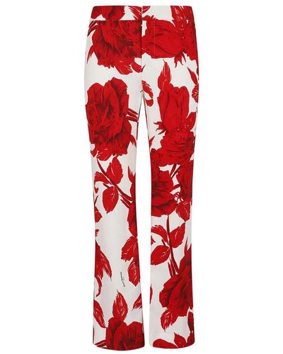 Balmain Wide Trousers - Red