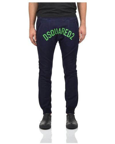 DSquared² E Baumwoll-Jogginghose für Herren - Blau