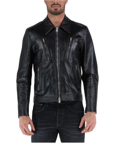 Covert Leather Jackets - Black