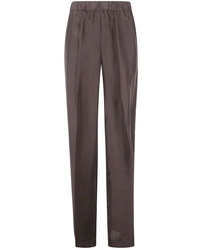 P.A.R.O.S.H. Trousers > straight trousers - Marron