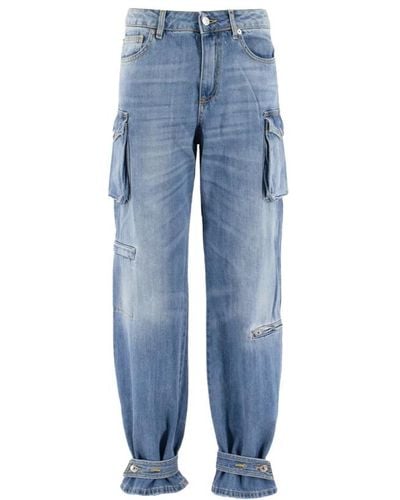 Ermanno Scervino Jeans larges - Bleu