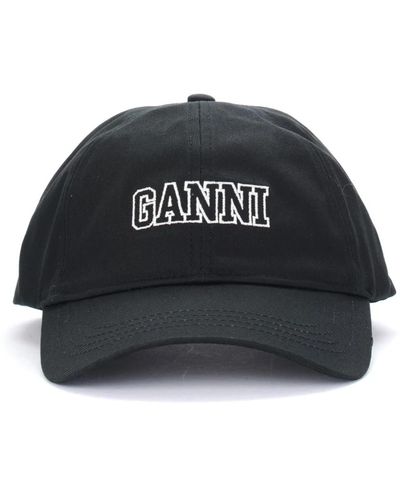 Ganni Chapeaux bonnets et casquettes - Noir
