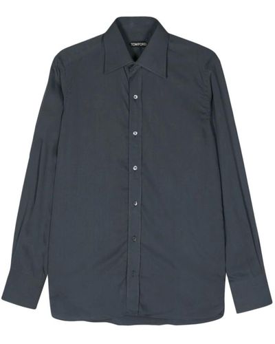 Tom Ford Casual Shirts - Blue