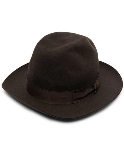Borsalino Suede Hat - Black