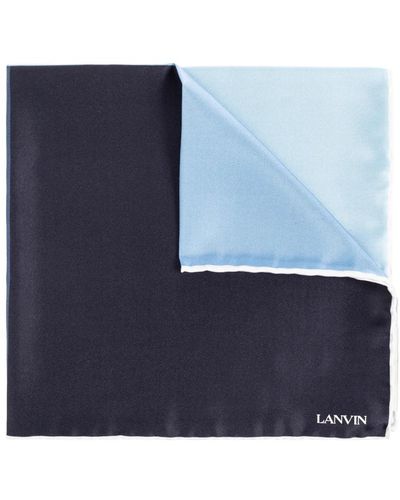 Lanvin Seidene einstecktuch - Blau
