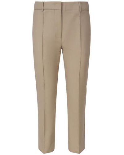 Sportmax Cropped Trousers - Natural