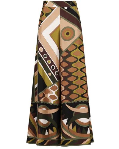 Emilio Pucci Trousers > wide trousers - Vert