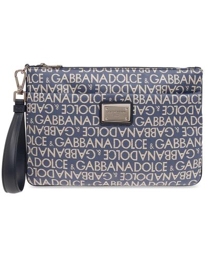 Dolce & Gabbana Borsa con monogramma - Blu