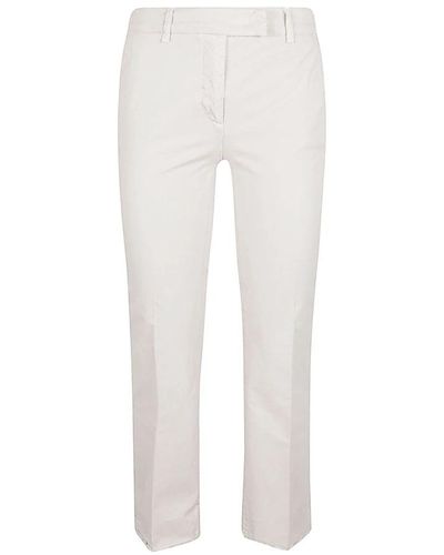 Via Masini 80 Cropped trousers - Blanco