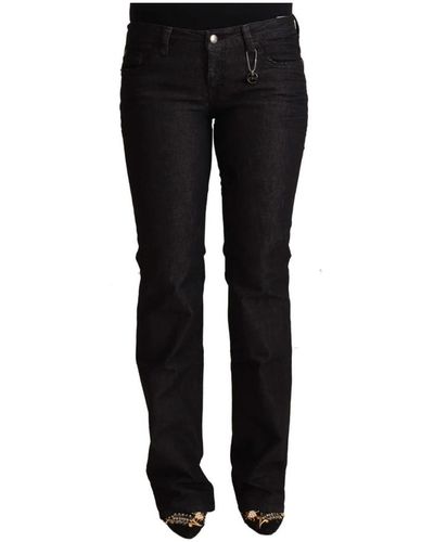 CoSTUME NATIONAL Schwarze low waist skinny denim jeans