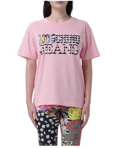 Moschino Rosa print t-shirt - Pink