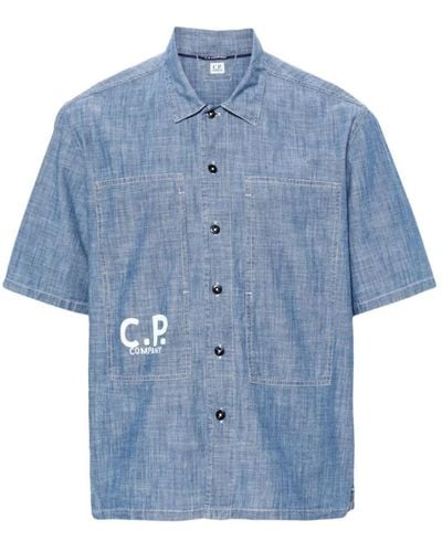 C.P. Company Stylische hemden,short sleeve shirts - Blau