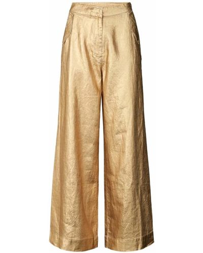 Rabens Saloner Trousers > wide trousers - Neutre