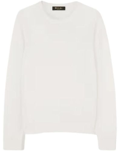 Loro Piana Round-neck knitwear - Weiß