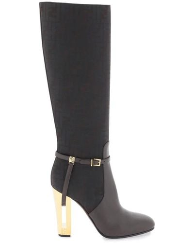 Fendi Heeled Boots - Black