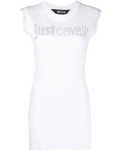 Just Cavalli Midi Dresses - White