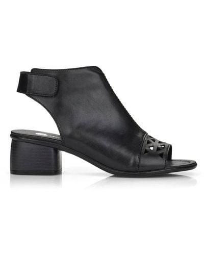 Remonte High Heel Sandals - Black