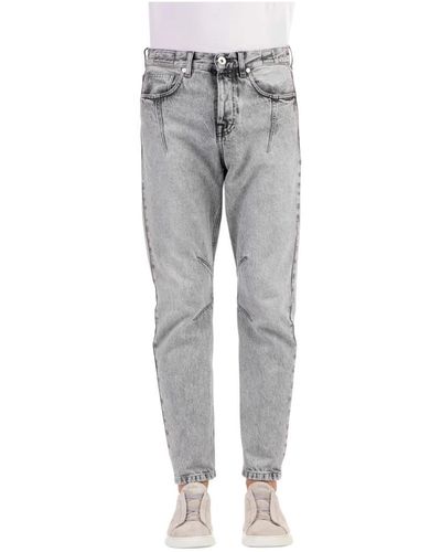 Eleventy Jeans grigi in cotone - Grigio