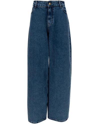 Philosophy Di Lorenzo Serafini Jeans mit lockerer passform und besticktem logo - Blau
