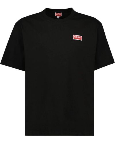 KENZO Logo print rundhals t-shirt - Schwarz