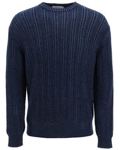 Agnona Knitwear > round-neck knitwear - Bleu