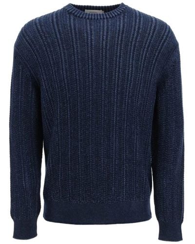 Agnona Round-neck knitwear - Blau