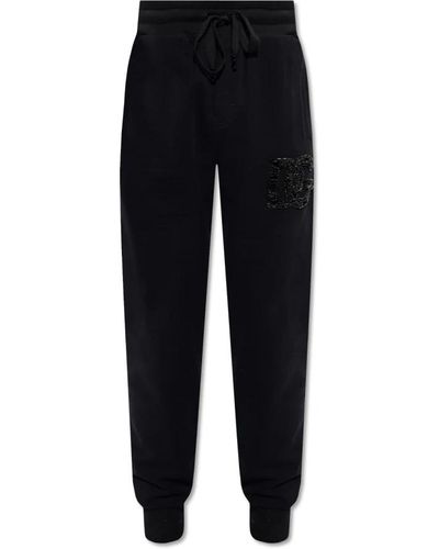 Dolce & Gabbana Sweatpants mit logo - Schwarz