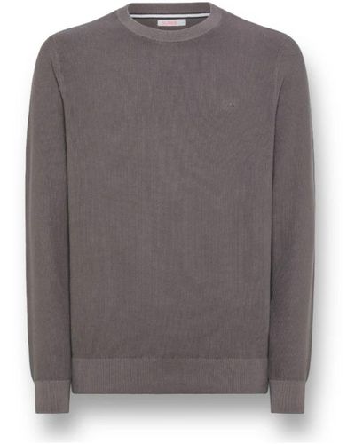 Sun 68 Round-Neck Knitwear - Grey