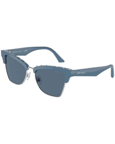 Jimmy Choo Blaues gestell dunkelblaue gläser sonnenbrille