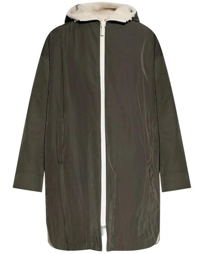 Yves Salomon Reversible jacket with logo - Grün