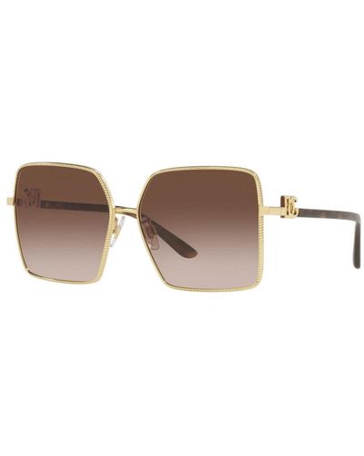 Dolce & Gabbana Sonnenbrille aus metall und polyamid - Braun
