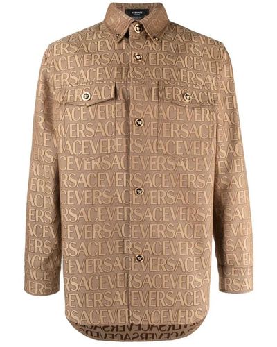 Versace Casual Shirts - Brown