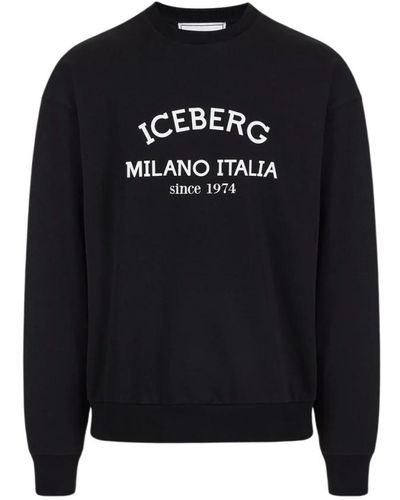 Iceberg Sweatshirt mit logo - Schwarz