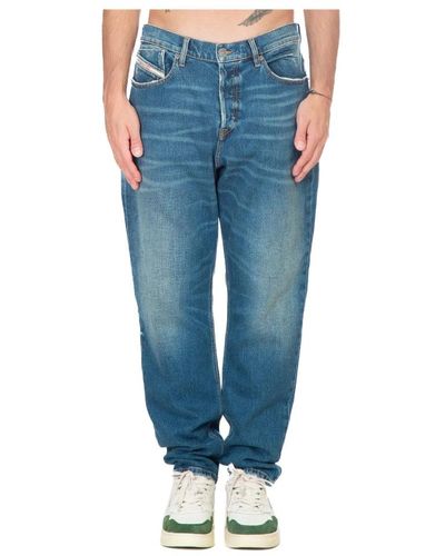 DIESEL Moderne tapered mid jeans - Blau