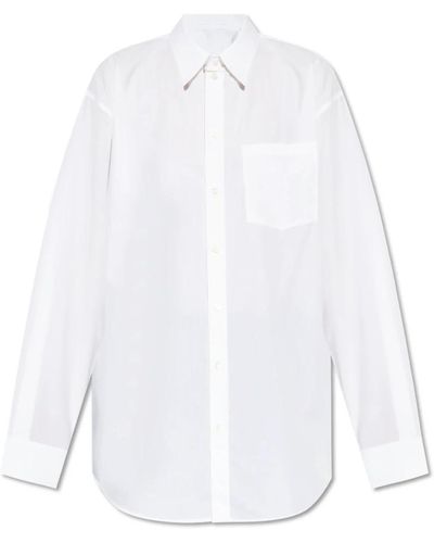 Helmut Lang Hemd mit einer tasche - Weiß