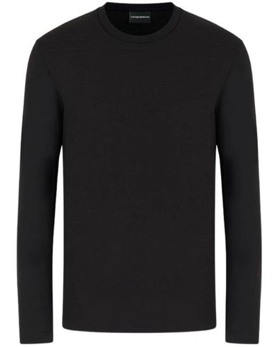 Emporio Armani Round-Neck Knitwear - Black
