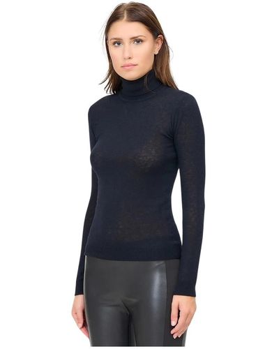 Ermanno Scervino Lupetto de lana mezcla negro - Azul