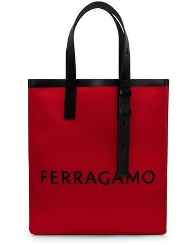 Ferragamo Einkaufstasche - Rot