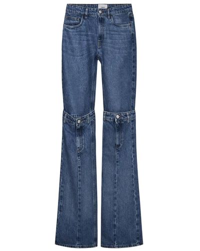 Coperni Faded wide-leg jeans - Blau