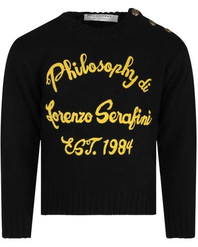 Philosophy Di Lorenzo Serafini Jersey de lana - Negro