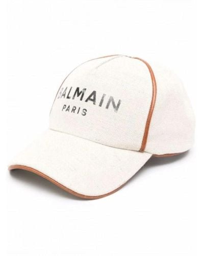 Balmain Caps - White