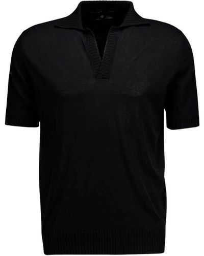 FILIPPO DE LAURENTIIS Polo Shirts - Black