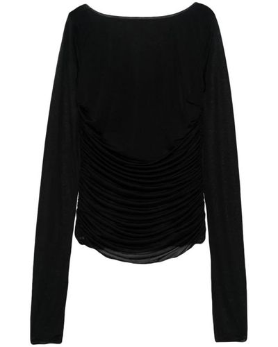 Emporio Armani Long Sleeve Tops - Black